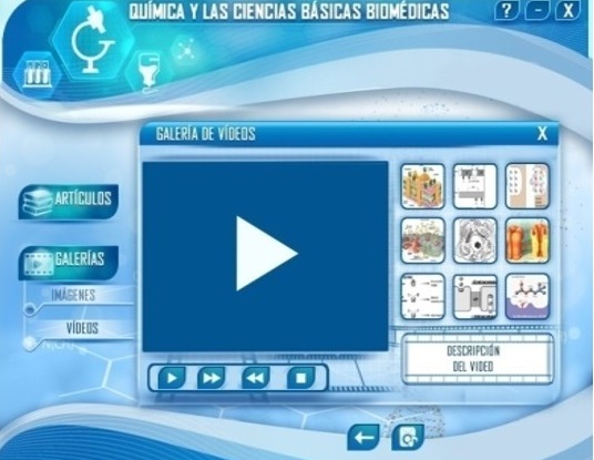 - Pantalla galer&iacute;a de videos.