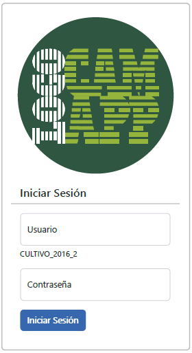 Screenshot of the web application login module (in Spanish). http://caariveram.pythonanywhere.com