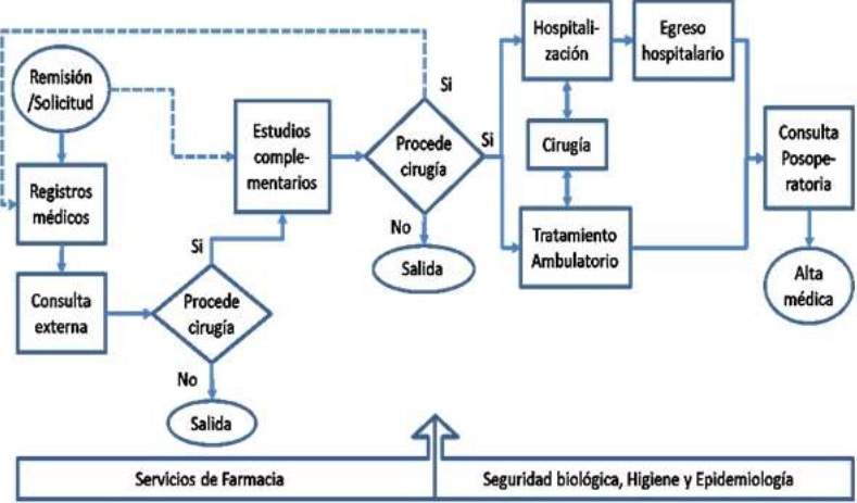 Proceso de
Asistencia M&eacute;dica del Centro Nacional de Cirug&iacute;a de M&iacute;nimo Acceso