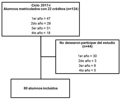 Poblaci&oacute;n de estudio (flujograma)