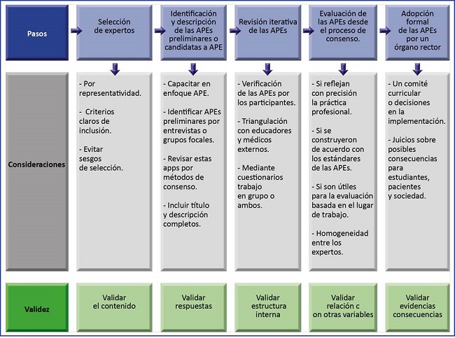 Pasos para construir o desarrollar APEs, seg&uacute;n Taylor, et al.(31