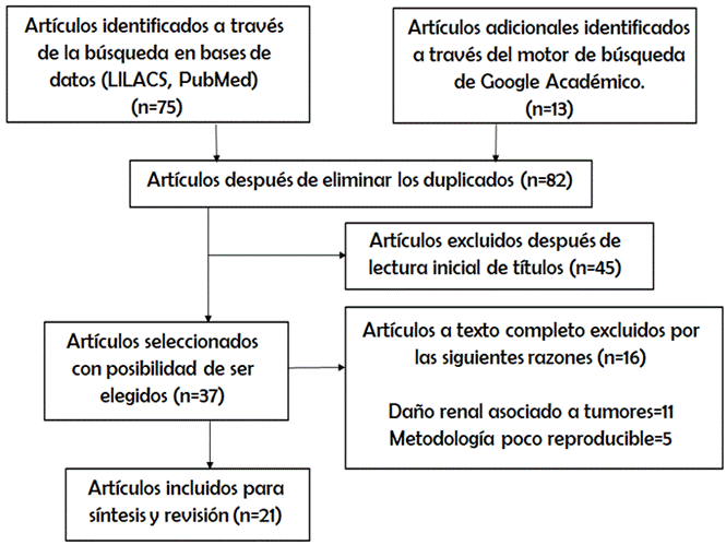 Diagrama de flujo del proceso de b�squeda