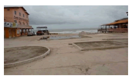 Vista frontal después de la erosión