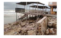  Vista inferior después
  de la erosión                  