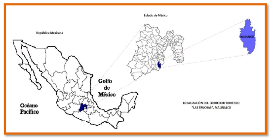 Localizaci�n del municipio de Malinalco