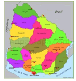 Mapa de Uruguay