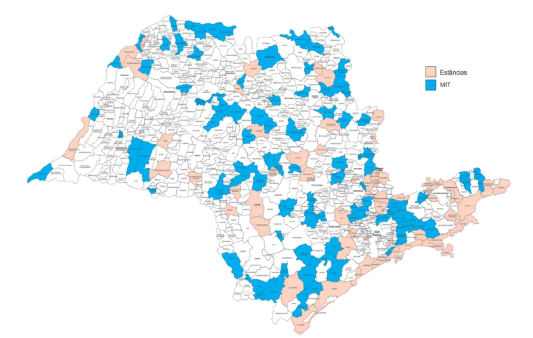Estancias y MITs en el Estado de S&atilde;o Paulo