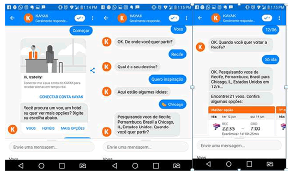 Chatbot de Kayak