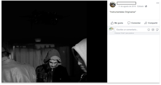 Posteo de Facebook del 11 de agosto de 2018