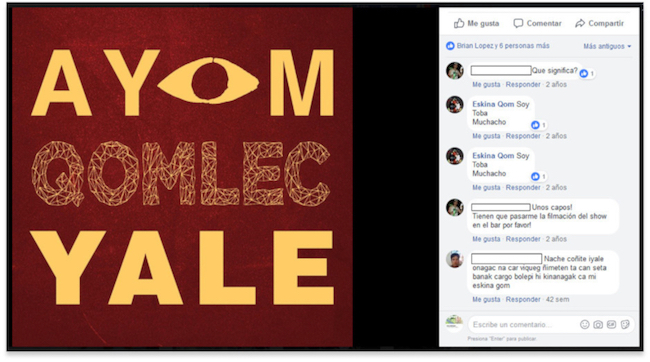 Posteo de Facebook del 9 de febrero de 2016