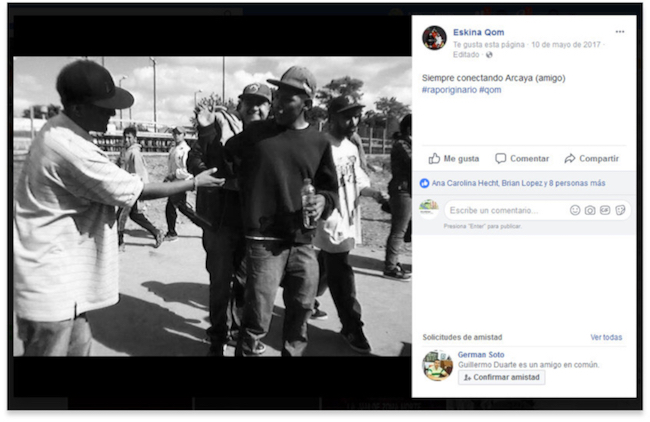 Posteo de Facebook del 10 de mayo de 2017