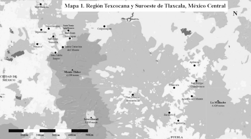 Regi�n Texcocana y Suroeste de Tlaxcala, M�xcio Central 