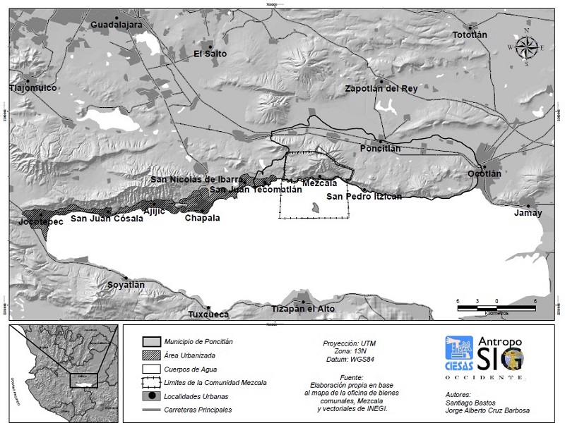 Ubicaci�n regional de Mezcala
