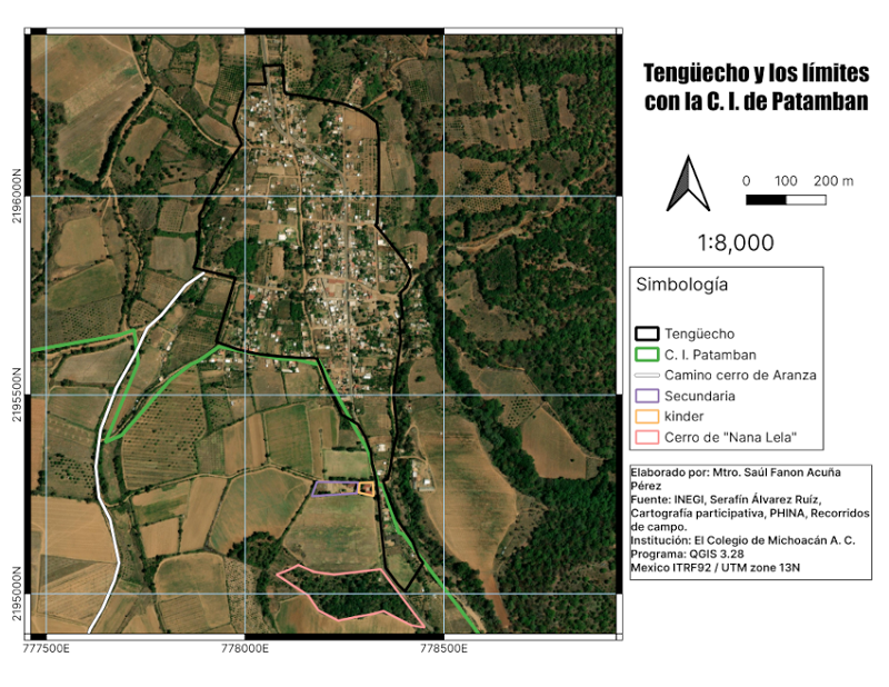 Teng�echo y los l�mites con la C.I. de Patamban