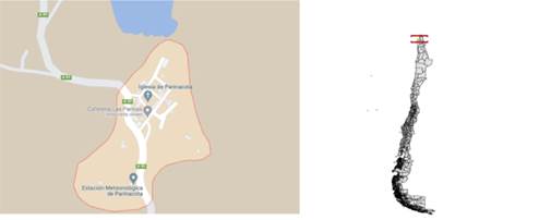 Localización de la unidad de observación