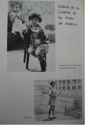 Niños de Colombia (provisorio) y Barbados. Fuente: Boletín del IIN, n. 202-203 (1977).