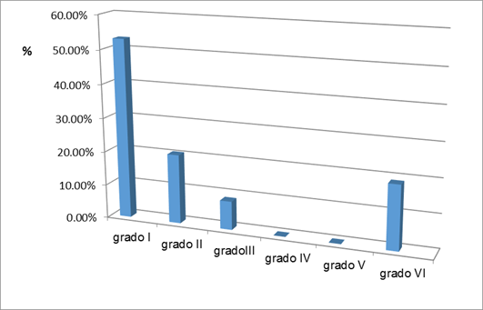 Estratificación de la población VIH estudiada según los grados de enfermedad renal crónica a partir del IFGt. IPK. Abril- Septiembre 2019.