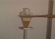 Obtención del biodiesel, separación de
las fases