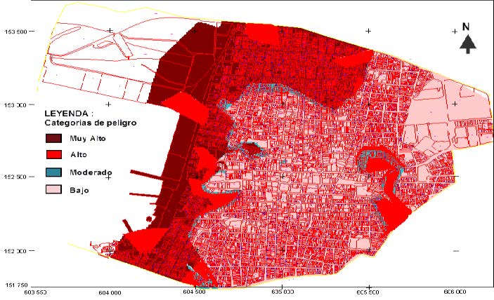 Modelo espacial de escenarios de peligro ante el fenómeno de humedad por
capilaridad en edificaciones del Centro Histórico santiaguero 