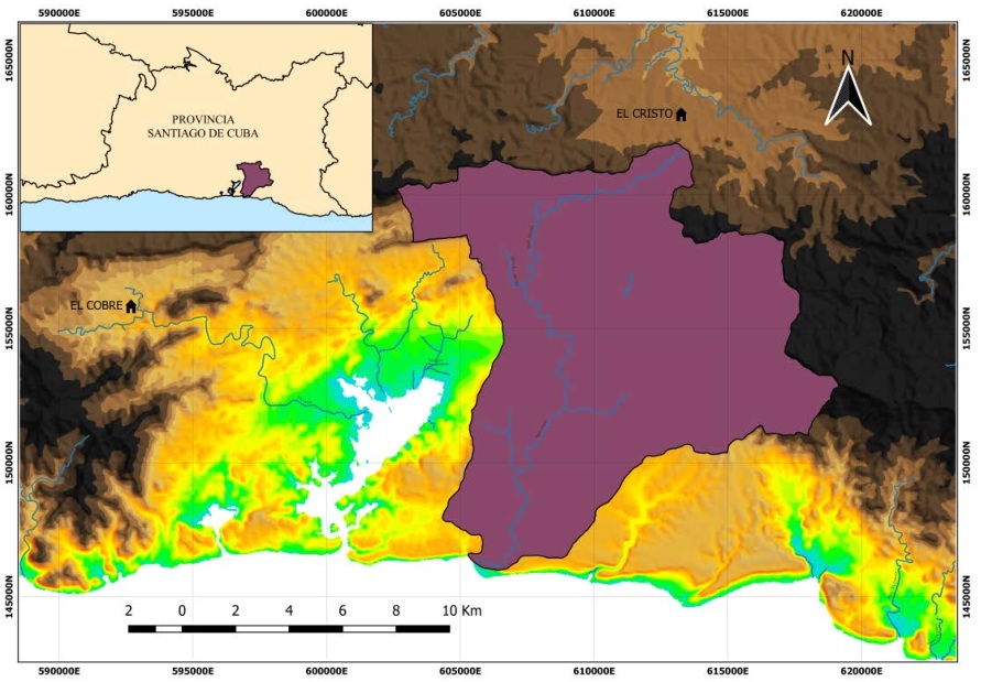 Ubicaci�n general de la cuenca hidrogr�fica San Juan