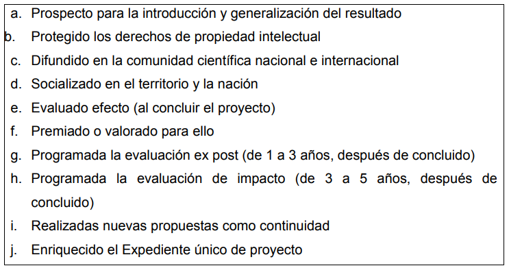 Indicadores verificables del resultado coherente en ncleo y estructura