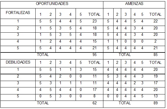 Matriz DAFO