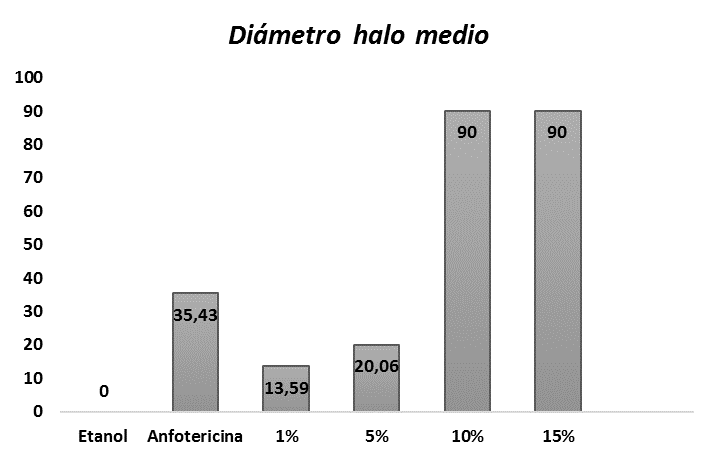  Actividad antimic&oacute;tica del aceite esencial Minthostachys acris Schmidt-Leb. sobre Sporothrix schenckii en su fase levaduriforme.