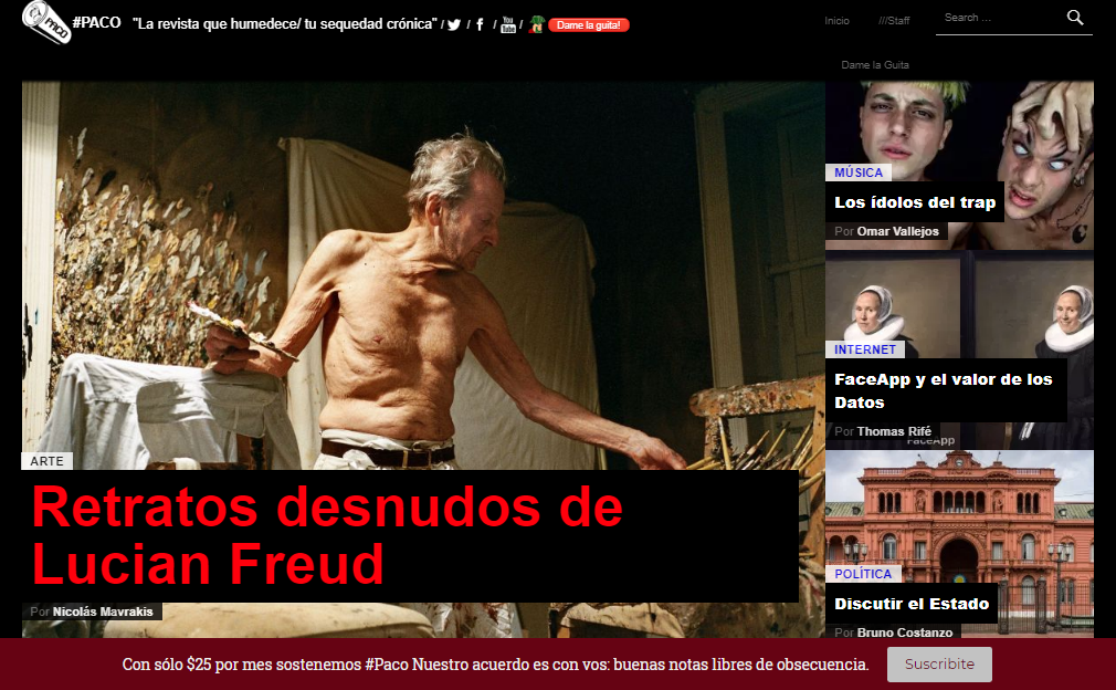 Plantilla de inicio de Paco