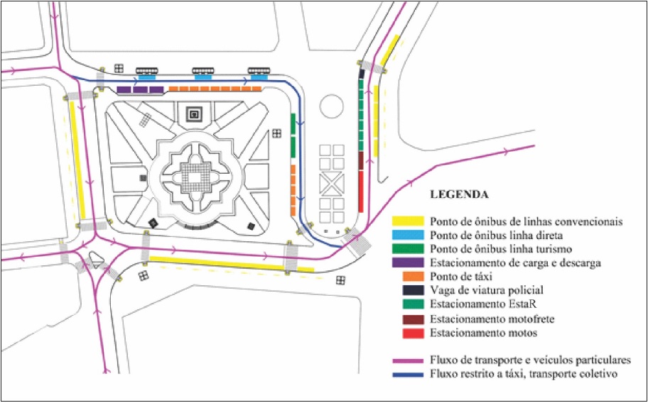 - Circula��o de ve�culos nas vias perimetrais � Pra�a Tiradentes, em Curitiba, Paran�