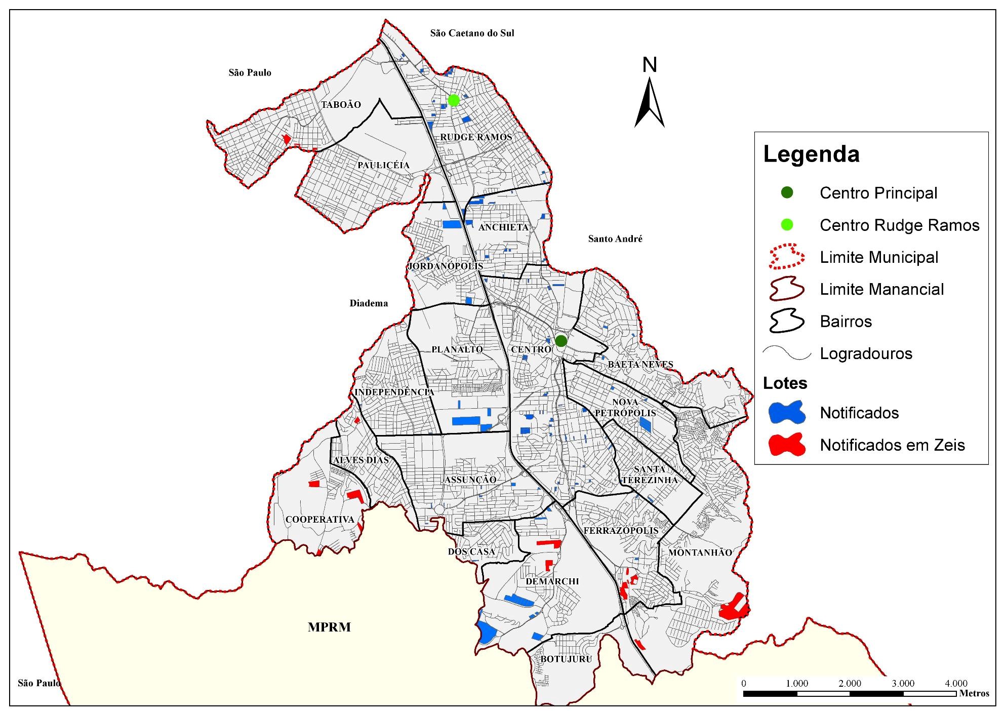 �reas notificadas em ZEIS, em S�o Bernardo do Campo (SP)