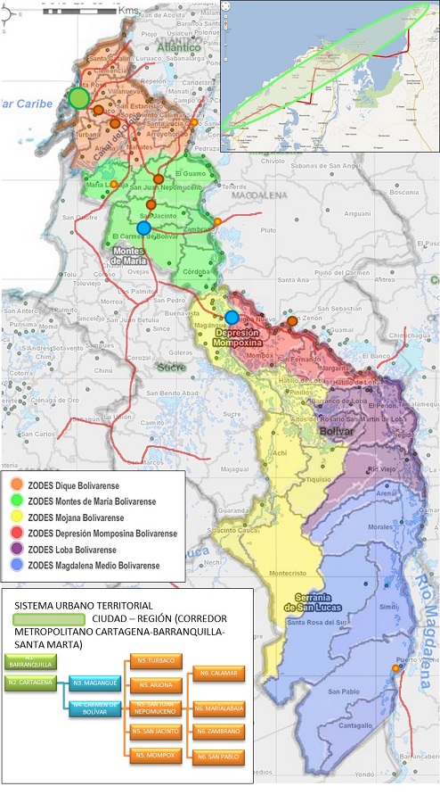 - Proposed conceptual structure or layer (Regional Urban System)