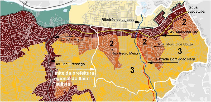  - Macro&aacute;reas: 1. Estrutura&ccedil;&atilde;o Metropolitana. 2. Qualifica&ccedil;&atilde;o da Urbaniza&ccedil;&atilde;o Consolidada. 3. Redu&ccedil;&atilde;o da Vulnerabilidade Urbana 