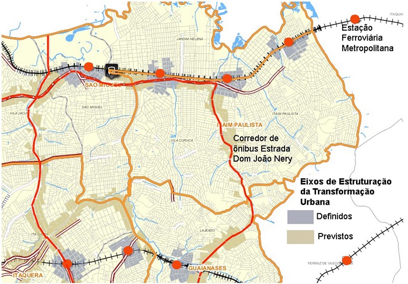  - &Aacute;rea de Influ&ecirc;ncia do Eixo de Transforma&ccedil;&atilde;o da Estrutura&ccedil;&atilde;o Urbana (ZEUP) no Corredor da Estrada Dom Jo&atilde;o Nery 