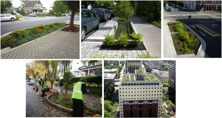 - Tipologias de infraestrutura verde na cidade de Portland, Oregon. 