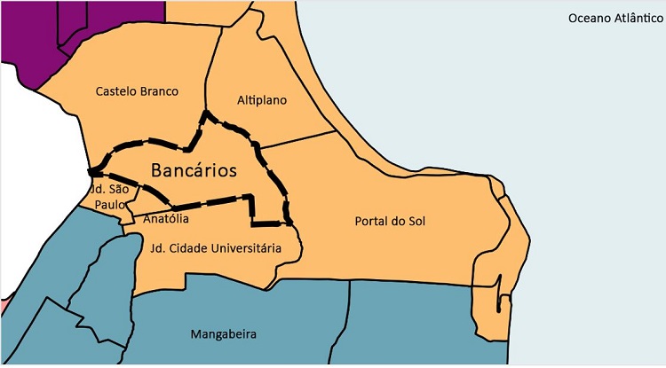 - Bairros vizinhos ao Banc&aacute;rios. 