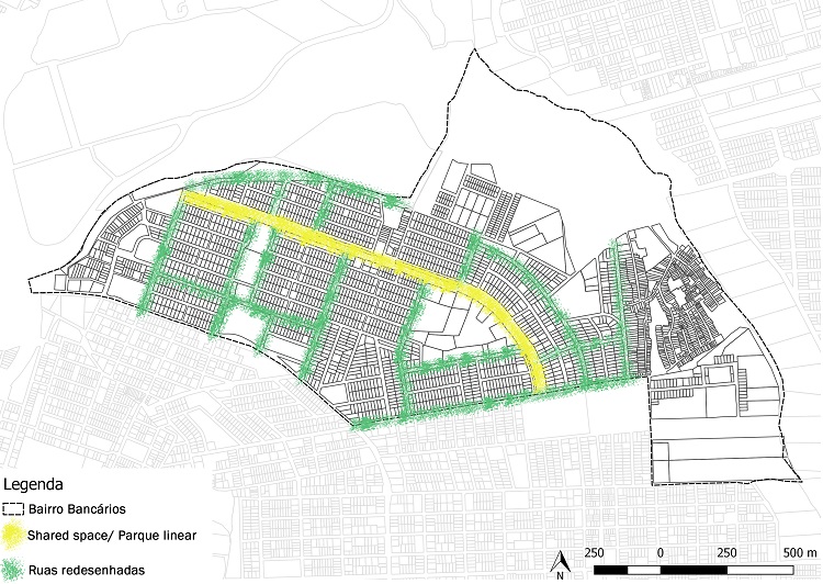 - Localiza&ccedil;&atilde;o das Ruas Redesenhadas. 