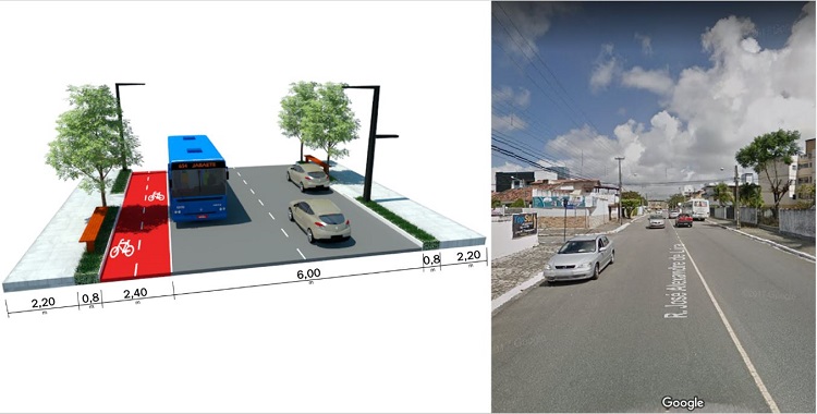 - Redesenho da R. Jos&eacute; Alexandre de Lira. 