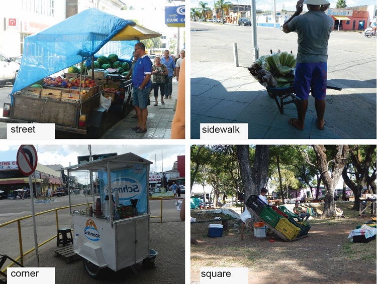 - Para-formal places in the border. Street: Santana do Livramento/BR. Sidewalk: Jaguar&atilde;o/ BR. Corner: Chuy/UY. Square: Santana do Livramento/BR. 