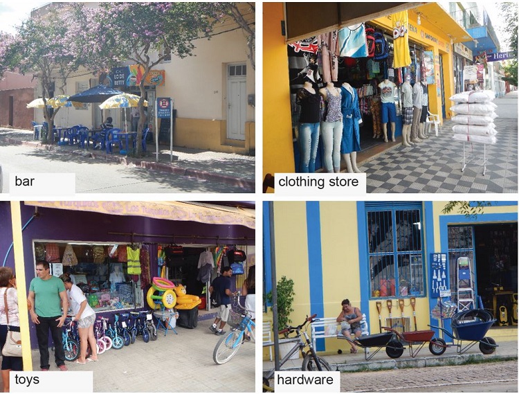 - Registries of para-formal within formal. Bar: Artigas/UY. Clothing store: Chu&iacute;/BR. Toys: Rio Branco/UY. Hardware: Jaguar&atilde;o/BR. 