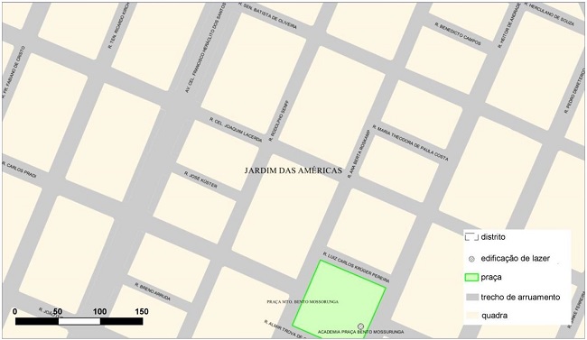 - Mapa com dados do IPPUC. 