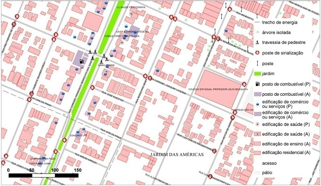 - Mapa com dados do OSM.