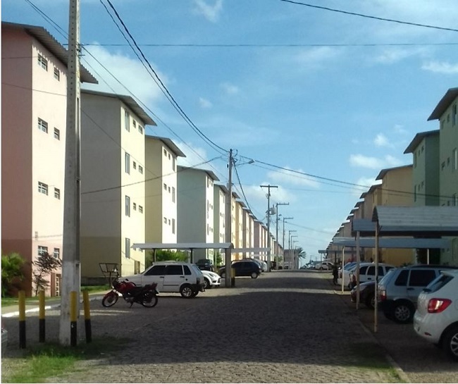 - Interior do residencial Waldemar Rolim, em Parnamirim. 