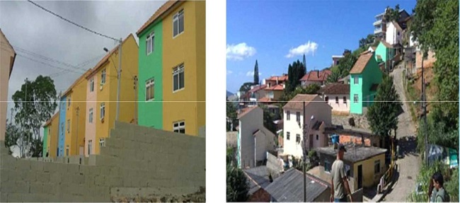 - Projects of Houses &ndash; Morro do C&eacute;u (location: arrow A on Figure 12). Source: Secretary of Housing and Environmental Sanitation-SMHSA (Florian&oacute;polis, 2011).