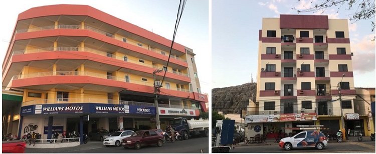 - Im&oacute;veis verticalizados para loca&ccedil;&atilde;o e ocupados, principalmente, por estudantes em Quixad&aacute;. Fonte: Acervo pessoal.