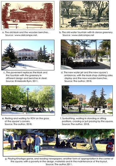 - The theatre square through time (layouts, uses, and behaviours).