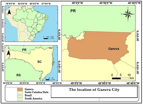 - The location of Garuva City, Brazil. Source: The authors.