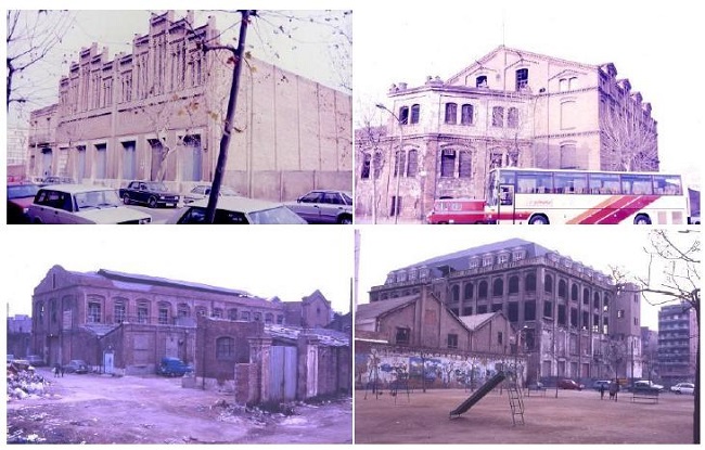Vistas do bairro Poble Nou em 1986. 