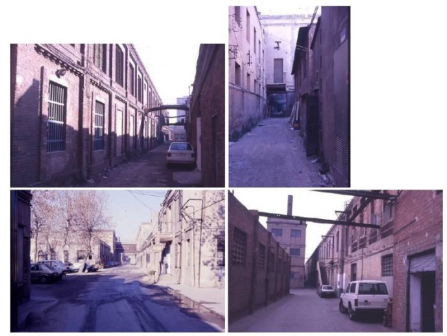 Vistas do bairro Poble Nou em 1986. 