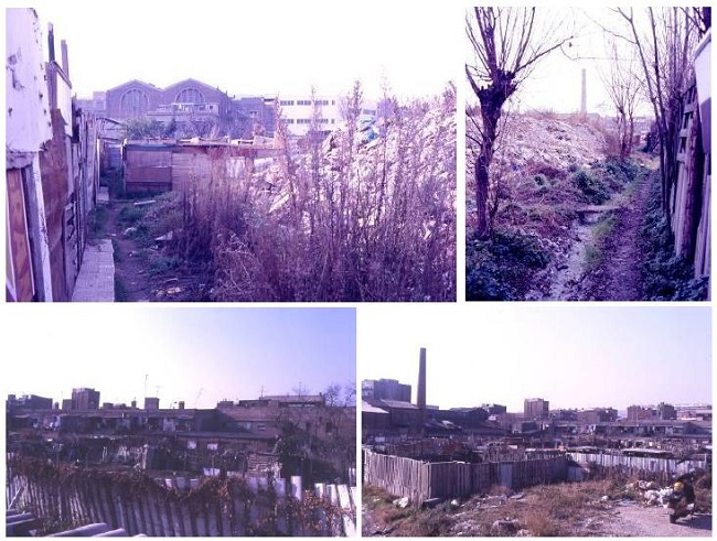 Vistas do bairro Poble Nou em 1986. 