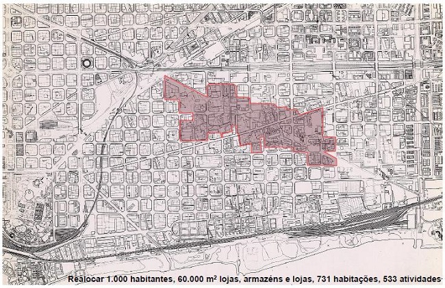 Situação de área em 1986. 